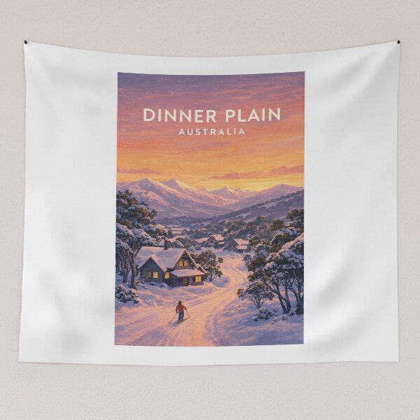 Item preview, Dinner Plain Alpine National Park Victorian High Country Winter designed and sold by Aryabek.