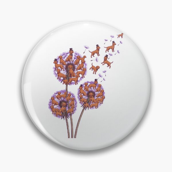 Item preview, Vizsla Dandelion Flower Dog Lover designed and sold by dian-rody-crest.