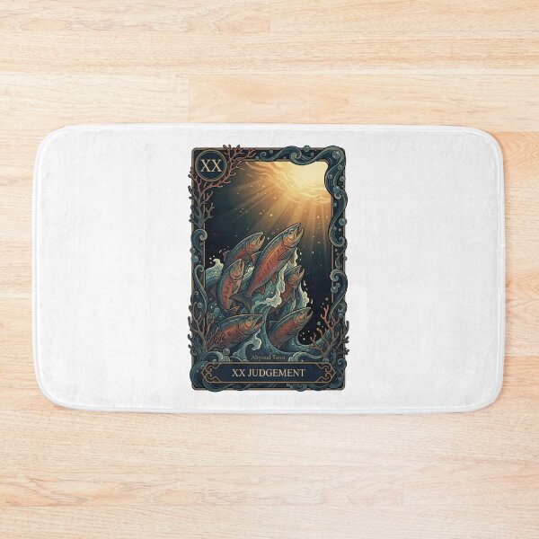 Item preview, Salmon Judgement Tarot Card Ocean Art designed and sold by SMARTKIT  DESIGNAGENCY.