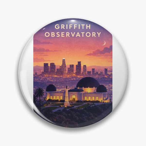 Item preview, Griffith Observatory Los Angeles Skyline at Twilight designed and sold by Aryabek.