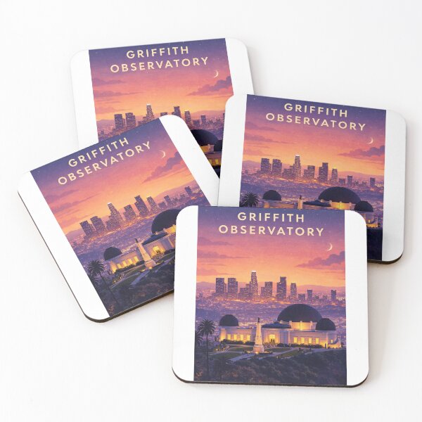 Artikelvorschau, Griffith-Observatorium, Skyline von Los Angeles in der Abenddämmerung entworfen und verkauft von Aryabek.