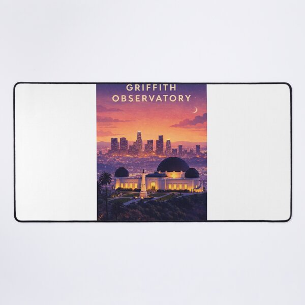 Item preview, Griffith Observatory Los Angeles Skyline at Twilight designed and sold by Aryabek.
