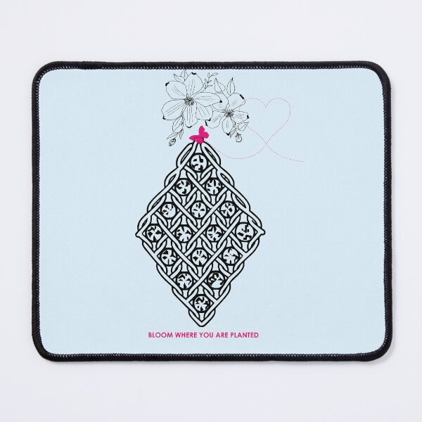 Item preview, Boho Macrame Floral Art – Bloom Where You Are Planted – Sky Blue Edition designed and sold by Macramellennias.