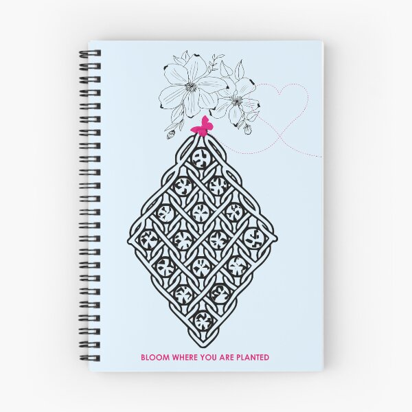Item preview,  Boho Macrame Floral Art – Bloom Where You Are Planted ​ – Sky Blue Edition designed and sold by Macramellennias.