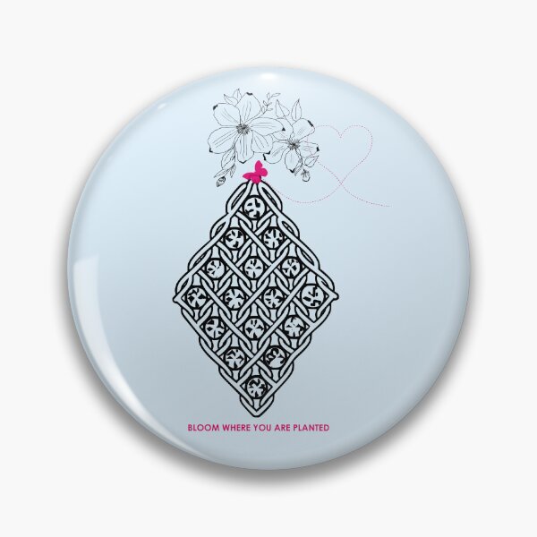 Item preview,  Boho Macrame Floral Art – Bloom Where You Are Planted ​ – Sky Blue Edition designed and sold by Macramellennias.