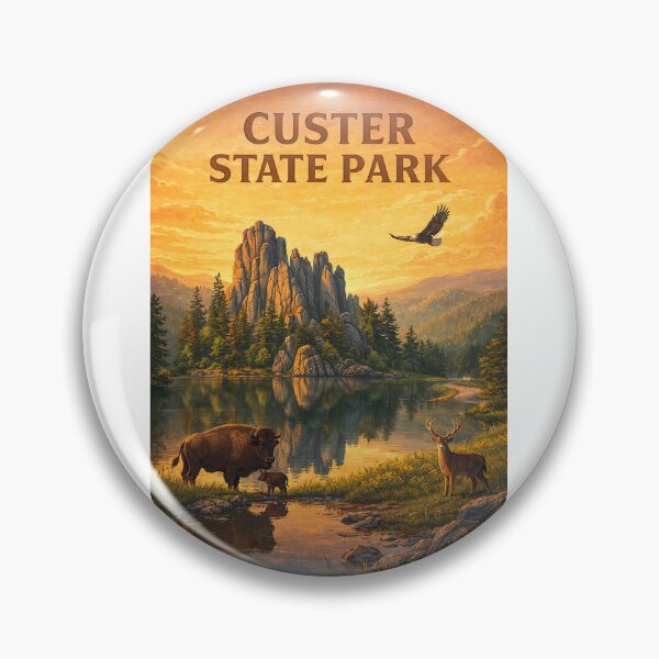Item preview, Custer State Park Black Hills Wildlife and Sylvan Lake designed and sold by Aryabek.