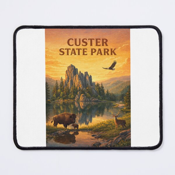 Item preview, Custer State Park Black Hills Wildlife and Sylvan Lake designed and sold by Aryabek.