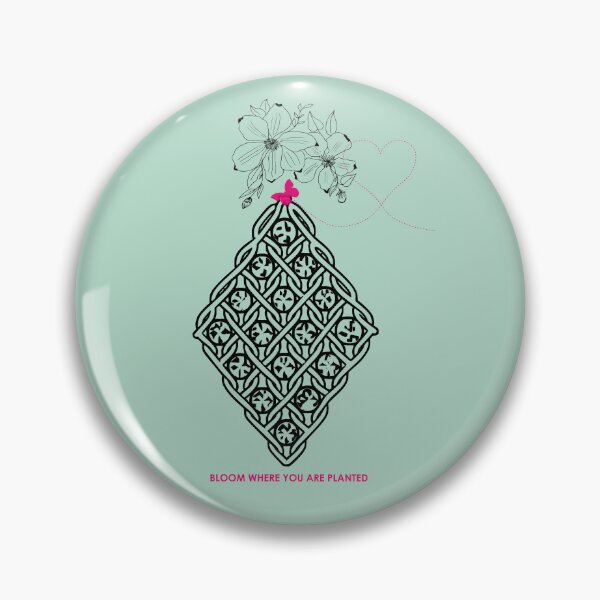 Item preview, Boho Macrame Floral Art – Bloom Where You Are Planted ​– Mint Green Edition designed and sold by Macramellennias.