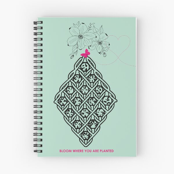 Item preview, Boho Macrame Floral Art – Bloom Where You Are Planted ​– Mint Green Edition designed and sold by Macramellennias.
