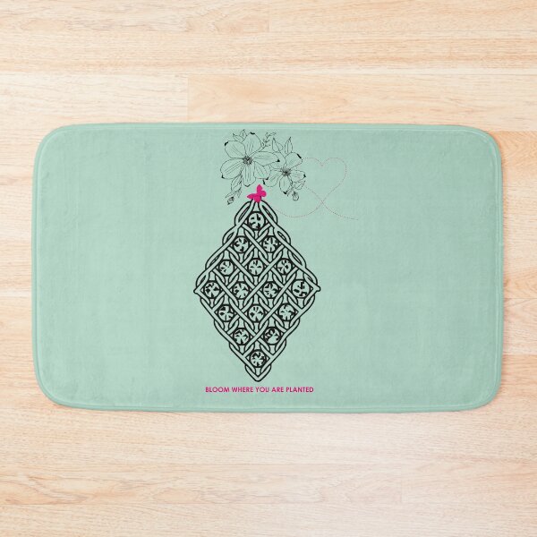 Item preview, Boho Macrame Floral Art – Bloom Where You Are Planted ​– Mint Green Edition designed and sold by Macramellennias.