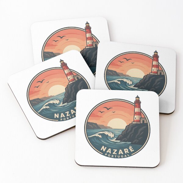 Item preview, Nazaré Portugal: Lighthouse Coastal Sunset designed and sold by CircinusStore.