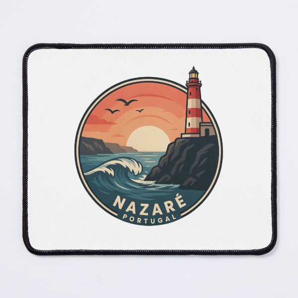 Item preview, Nazaré Portugal: Lighthouse Coastal Sunset designed and sold by CircinusStore.