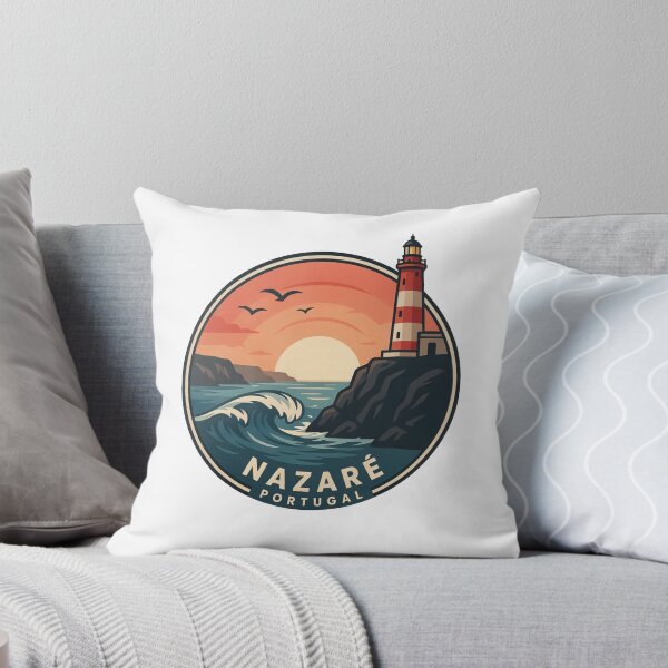 Item preview, Nazaré Portugal: Lighthouse Coastal Sunset designed and sold by CircinusStore.