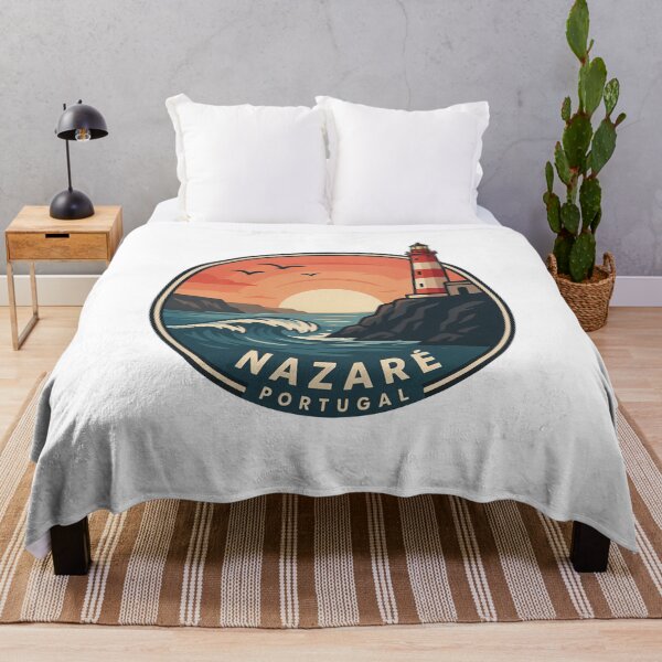 Item preview, Nazaré Portugal: Lighthouse Coastal Sunset designed and sold by CircinusStore.