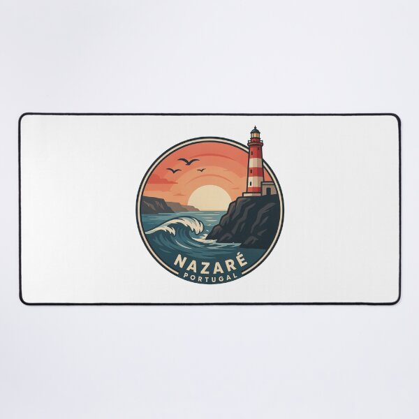 Item preview, Nazaré Portugal: Lighthouse Coastal Sunset designed and sold by CircinusStore.
