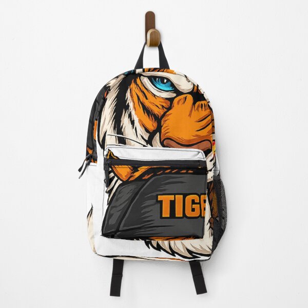 Item preview, Edgy Tiger Wearing a Beanie and Holding a Cigar Urban Cartoon Illustration designed and sold by BednarEvans.