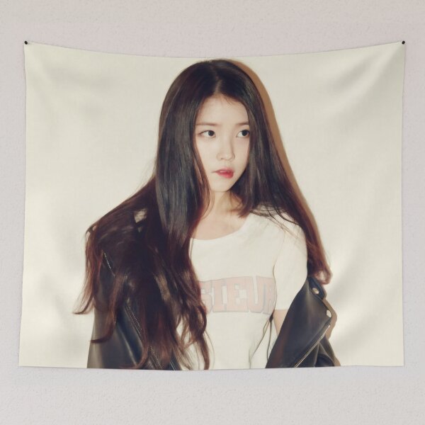 Item preview,  Iu / Lee Ji-eun Urban Rocker Korean Idol - Oversized Leather Jacket Aesthetic Art designed and sold by Billy Morfo™.