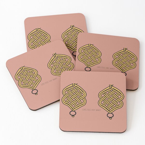 Item preview, Celtic Macrame Knotwork – Minimal Line Art Design ​– Desert Rose Edition designed and sold by Macramellennias.