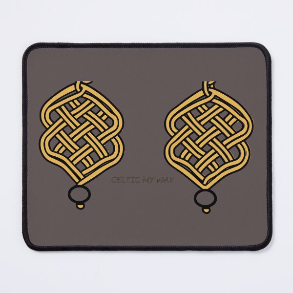 Item preview, Celtic Macrame Knotwork – Minimal Line Art Design – Deep Taupe Edition designed and sold by Macramellennias.