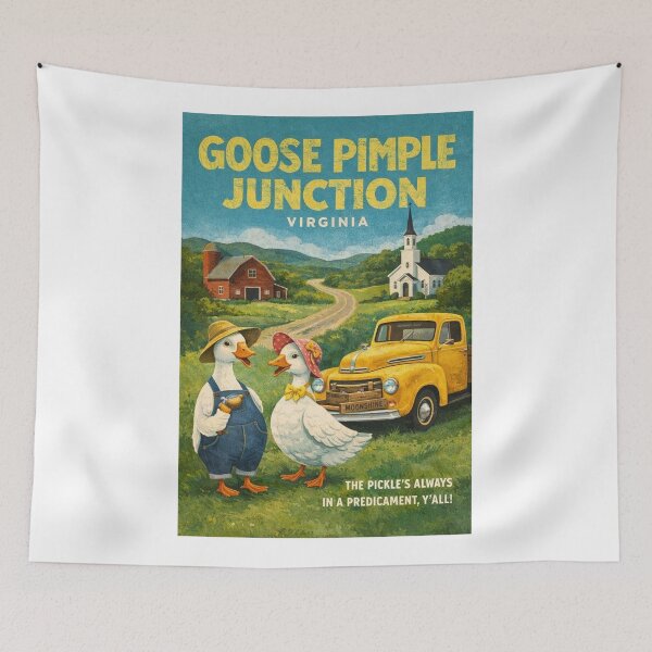 Item preview, Goose Pimple Junction Virginia Farm Country Rural Americana designed and sold by Aryabek.