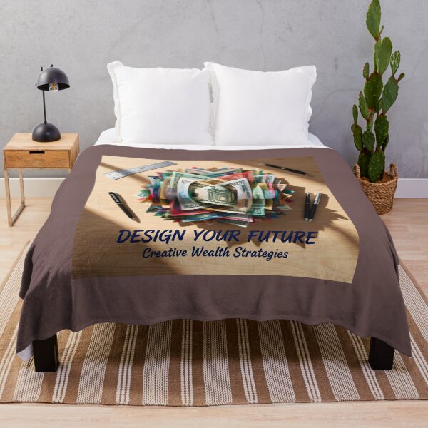 Item preview, Design Your Future Currency Art Poster: Creative Wealth Strategy Flat Lay Canvas designed and sold by Creative-RE.