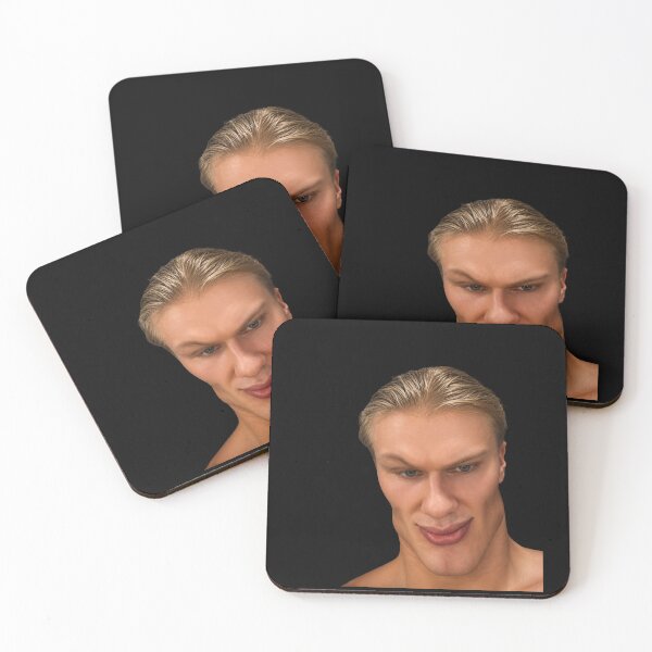 Item preview, Gigachad face Erling Haaland  designed and sold by PatternFly.