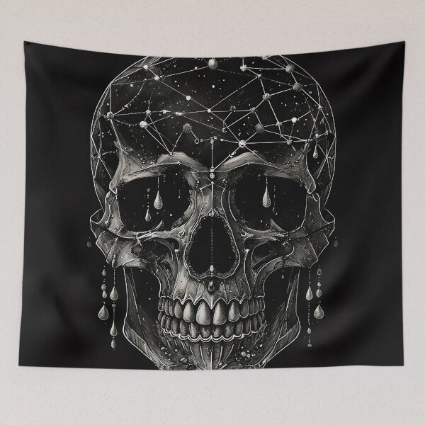 Item preview, Mercury Constellation Skull designed and sold by ONYX Pixee.