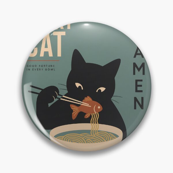 Item preview, Cat Eat Ramen and Goldfish designed and sold by PurrfectHome.