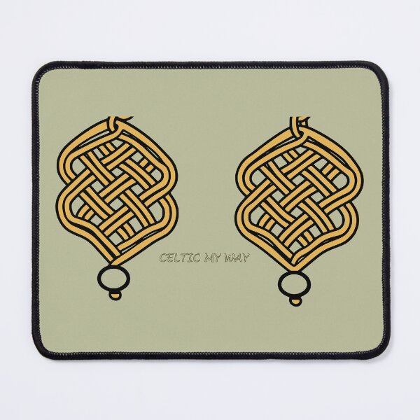 Item preview, Celtic Macrame Knotwork – Minimal Line Art Design – Olive Mist Edition designed and sold by Macramellennias.
