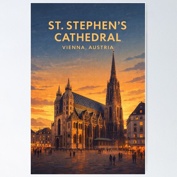 Item preview, St Stephen's Cathedral Vienna Historic Gothic Landmark Austria designed and sold by Aryabek.