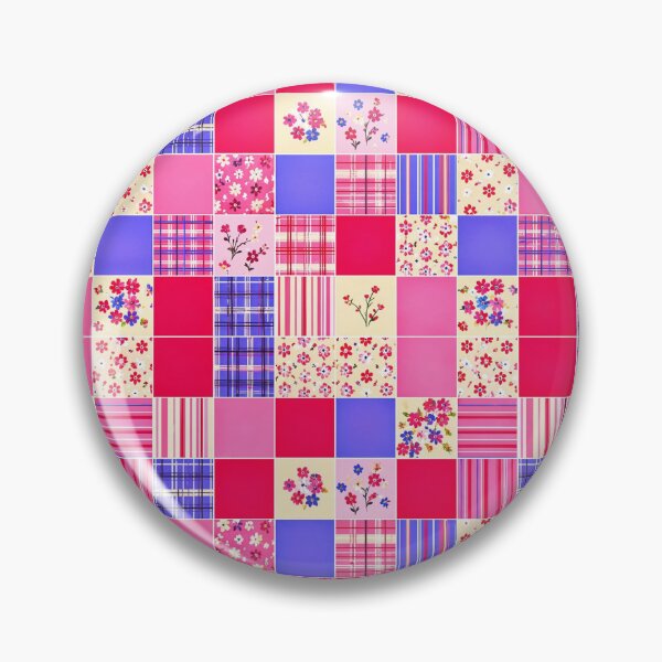 Item preview, Pink and blue block pattern design designed and sold by Chi261.