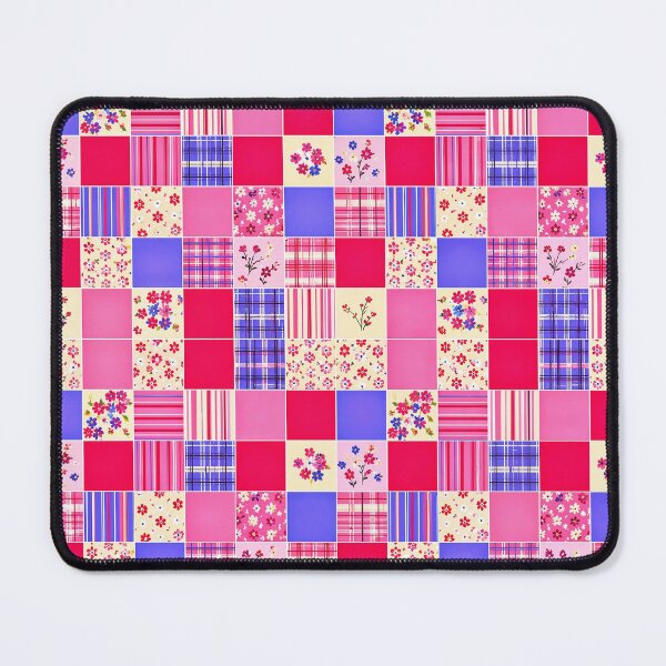 Item preview, Pink and blue block pattern design designed and sold by Chi261.