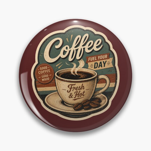 Item preview, Vintage Coffee Fuel Your Day Sticker designed and sold by stiishop.