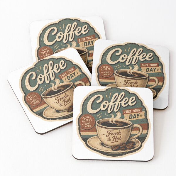 Item preview, Vintage Coffee Fuel Your Day Sticker designed and sold by stiishop.