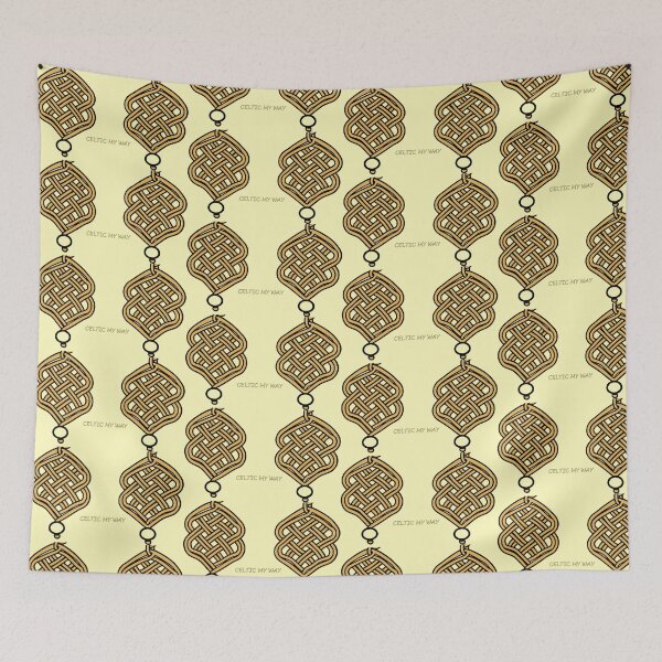 Item preview, Celtic Macrame Knotwork – Minimal Line Art Design ​– Rich Cream Edition designed and sold by Macramellennias.