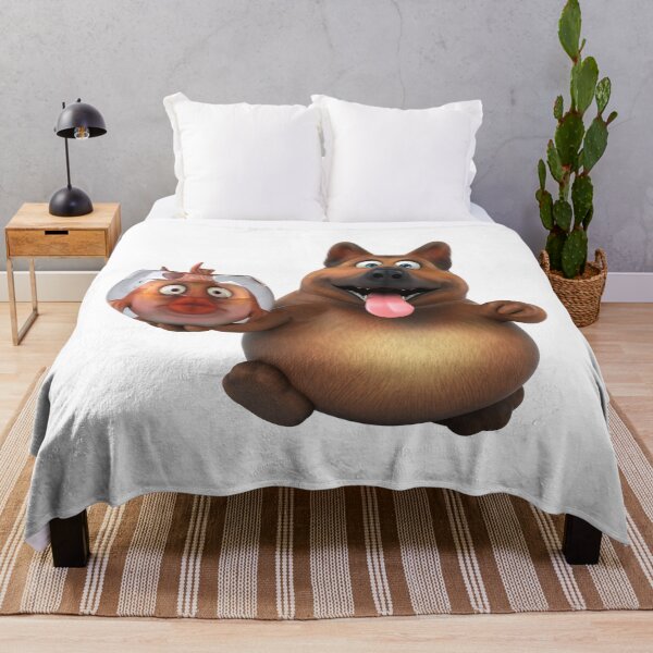 Item preview, Funny 3D Cartoon Dog Holding a Cute Goldfish Bowl designed and sold by BednarEvans.