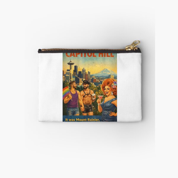 Item preview, Capitol Hill Seattle Skyline with Mount Rainier Washington designed and sold by Aryabek.