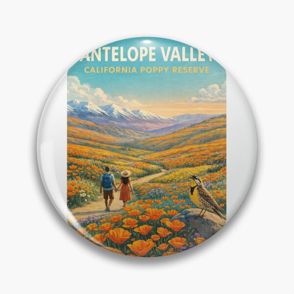 Item preview, Antelope Valley California Poppy Reserve Spring Wildflower Landscape designed and sold by Aryabek.