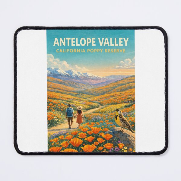 Item preview, Antelope Valley California Poppy Reserve Spring Wildflower Landscape designed and sold by Aryabek.