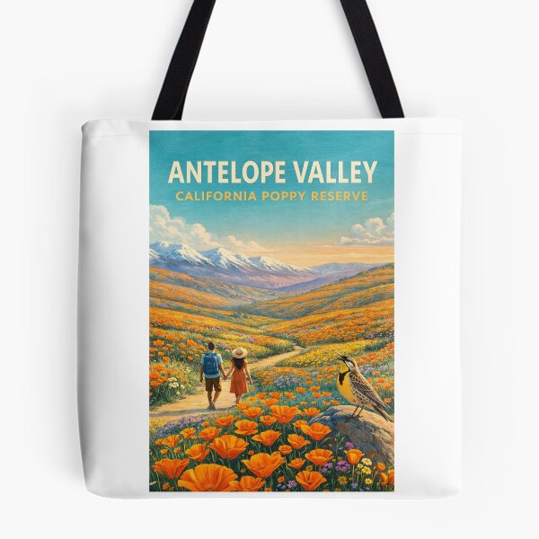 Item preview, Antelope Valley California Poppy Reserve Spring Wildflower Landscape designed and sold by Aryabek.