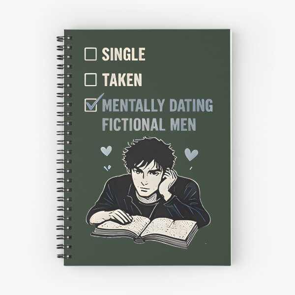 Item preview, In A Fictional Crisis Gothic Dark Academia Book Lover designed and sold by CloudyCatArt.