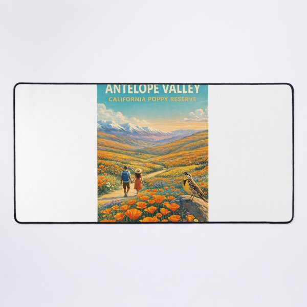 Item preview, Antelope Valley California Poppy Reserve Spring Wildflower Landscape designed and sold by Aryabek.