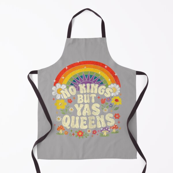 Item preview, No Kings but YAS Queens Rainbow LGBTQ Pride Ally designed and sold by KathieFaugh.
