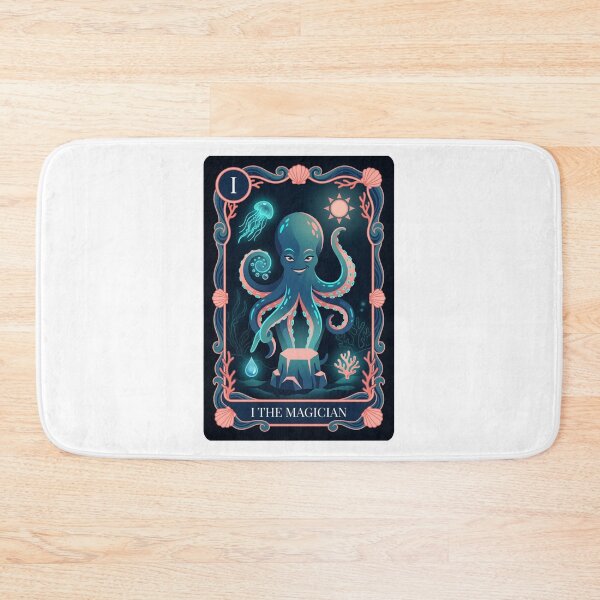 Item preview, Octopus Magician Tarot Card Ocean Art designed and sold by SMARTKIT  DESIGNAGENCY.