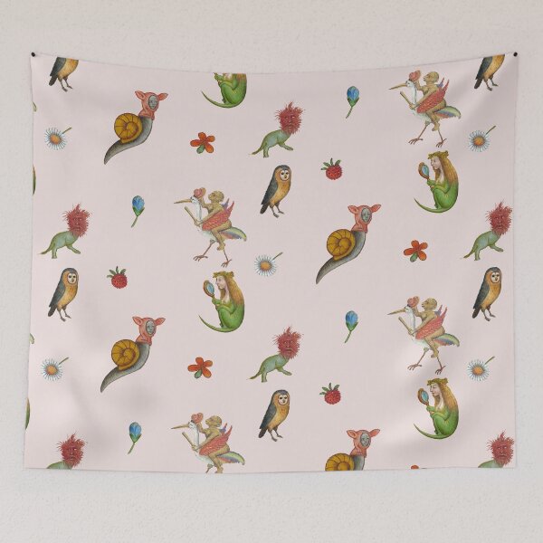 Item preview, whimsical medieval creatures - garden edition sticker pack designed and sold by mooneko.