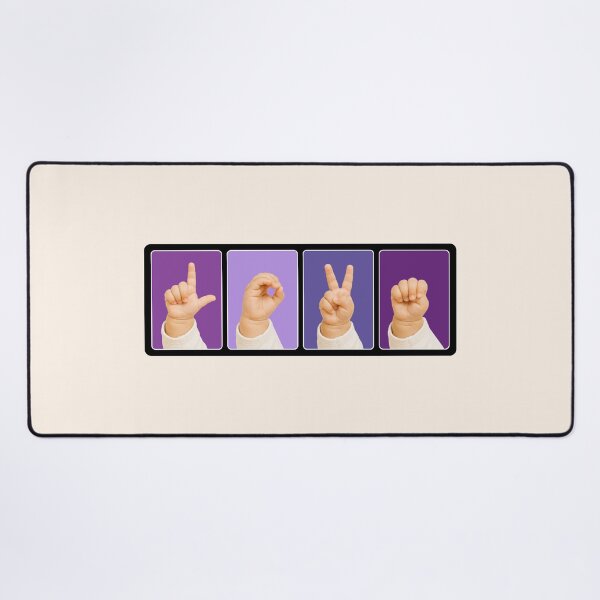 Item preview, Baby Hands ASL Love - Cute Purple Sign Language Art designed and sold by snewen.