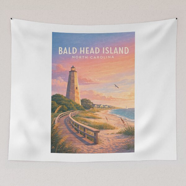 Item preview, Bald Head Island Lighthouse North Carolina Atlantic Coast designed and sold by Aryabek.