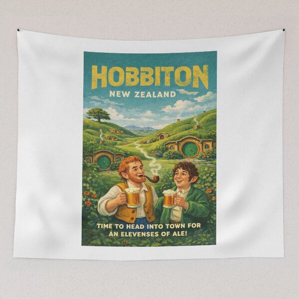 Item preview, Hobbiton Movie Set Matamata New Zealand Middle Earth designed and sold by Aryabek.