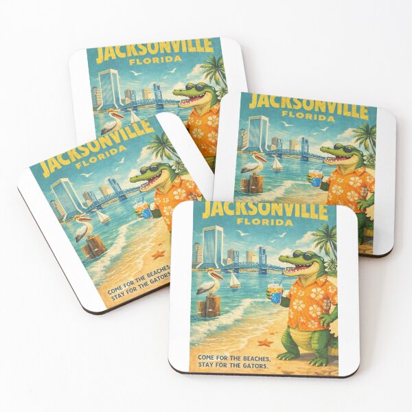 Item preview, Jacksonville Florida Skyline St Johns River And Beaches designed and sold by Aryabek.