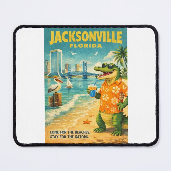 Item preview, Jacksonville Florida Skyline St Johns River And Beaches designed and sold by Aryabek.